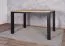 Table de salle à manger élégante Varbas 02, bicolore, Chêne Gold Craft / Noir mat, 120 x 80 cm, structure robuste, table de cuisine durable, moderne