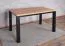 Table de salle à manger élégante Varbas 02, bicolore, Chêne Gold Craft / Noir mat, 120 x 80 cm, structure robuste, table de cuisine durable, moderne