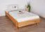 Lit simple / Lit d'appoint Otago 03 en chêne sauvage massif huilé - Dimensions de la Surface de couchage : 90 x 200 cm (L x l)