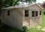 Grande Cabane de jardin, Maison de jardin - 5 x 4 mètres - en bois / Madriers - incl. carton de toit asphalté - toit à deux pentes Abbildung