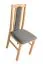 Chaise de salle à manger Madohn rembourrée avec de la mousse T-25 pour un confort exceptionnel, hêtre massif aspect chêne, housse en nylon, bois robuste