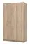 Armoire trois portes battantes Kovin 07 | Chêne de Sonoma | 205 x 120 x 52 cm | Rangement optimisé chambre