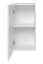 Salon Volleberg 37, couleur : blanc / noir - dimensions : 140 x 250 x 40 cm (h x l x p), avec éclairage LED