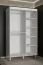 Armoire à cinq compartiments Jotunheimen 87, couleur : blanc - Dimensions : 208 x 120,5 x 62 cm (H x L x P)