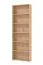 Bibliothèque 6 cases Knide 15 | Chêne gris moderne | Bords ABS | 211,5 x 70 x 24,5 cm | Design épuré