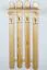 Vestiaire mural pin massif naturel Junco 345 | 125 x 50 x 33 cm | Design moderne et solide