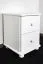 Commode de nuit en pin massif blanc Junco 154 | 2 tiroirs | 55 x 40 x 42 cm | Design moderne