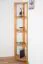 Étagère d’angle en pin massif Junco 60 | Finition aulne chaleureuse | 164 x 40 x 30 cm | 4 compartiments design