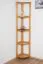 Étagère d’angle en pin massif Junco 60 | Finition aulne chaleureuse | 164 x 40 x 30 cm | 4 compartiments design