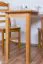 Table carré en pin massif | Finition aulne Junco 226C | 100 x 50 cm | Design moderne | Grande stabilité