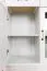 Commode Badile 02 | Pin blanc & marron | 98 x 127 x 46 cm | 3 portes, 3 tiroirs, style campagne