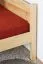 Lit simple / lit d'appoint en bois de pin massif, naturel 86, avec sommier à lattes - 100 x 200 cm (l x L)