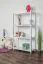 Étagère en pin massif blanc Junco 56B | 125 x 70 x 30 cm | Design moderne et robuste