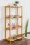 Étagère pin massif finition aulne Junco 56C | 125 x 60 x 30 cm | 3 compartiments | Design moderne