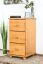 Commode pin massif couleur aulne Junco 150 | 3 tiroirs | 78 x 40 x 42 cm | Design moderne