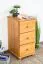 Commode pin massif couleur aulne Junco 150 | 3 tiroirs | 78 x 40 x 42 cm | Design moderne