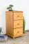 Commode pin massif couleur aulne Junco 150 | 3 tiroirs | 78 x 40 x 42 cm | Design moderne