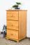 Commode pin massif couleur aulne Junco 150 | 3 tiroirs | 78 x 40 x 42 cm | Design moderne