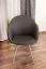 Chaise contemporaine Maridi 103 | 88 x 61 x 56 cm | Revêtement tissu et simili cuir | Noir | Design original