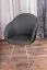 Chaise contemporaine Maridi 103 | 88 x 61 x 56 cm | Revêtement tissu et simili cuir | Noir | Design original