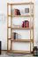 Étagère en pin massif finition aulne Junco 55A | 4 tablettes | 162 x 80 x 30 cm | Design moderne
