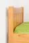 Lit simple / lit d'appoint en pin massif, couleur aulne 66, sommier à lattes inclus - 100 x 200 cm