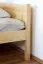 Lit simple / lit d'appoint en bois de pin massif, naturel 79, avec sommier à lattes - 140 x 200 cm (l x L)