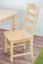 Chaise Junco 245 | pin massif | naturel | dossier haut | 45 x 50 x 100 cm | assise confortable