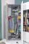 Armoire d’angle Lede 02 | 2 portes battantes | gris, chêne, blanc | 190 x 90 x 90 cm | Chambre jeune