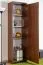 Armoire Mojokerto 20 | Noyer & Noir | 194 x 55 x 39 cm | Élégance moderne, grande capacité
