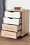Caisson mobile Banjaran 36 | chêne Sonoma / blanc | 66 x 45 x 40 cm | 4 tiroirs sur roulettes