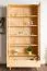 Vitrine en pin massif naturel Aurornis 10 | 200 x 96 x 40 cm | Design contemporain et chaleureux