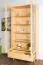 Vitrine en pin massif naturel Aurornis 10 | 200 x 96 x 40 cm | Design contemporain et chaleureux