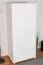 Armoire 2 portes coulissantes Junco 14A | Pin massif blanc | 196 x 92 x 60 cm | 1 penderie & 1 étagère | Montage facile