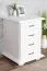 Commode étroite en pin massif blanc | 4 tiroirs spacieux | 73 x 53 x 54 cm | Pipilo 25 | Rangement compact