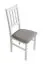 Fauteuil de salle à manger blanc Orenburg | Rembourrage gris mousse T-25 | Bois de hêtre massif | Confort optimal | 43x40x90 cm