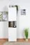 Armoire chambre ado Lede 05 | Gris / Chêne / Blanc | 190 x 45 x 40 cm | Design moderne