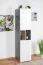 Armoire chambre ado Lede 05 | Gris / Chêne / Blanc | 190 x 45 x 40 cm | Design moderne