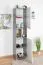 Armoire chambre ado Lede 05 | Gris / Chêne / Blanc | 190 x 45 x 40 cm | Design moderne