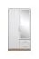 Armoire à portes battantes Hannut 13 | Blanc / Chêne | 190 x 100 x 56 cm | Design moderne et finition soignée