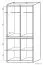 95 cm de large Armoire avec 4 portes | Couleur: Chêne Sonoma Abbildung