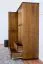 Armoire | 3 portes battantes | 2 tiroirs | 5 casiers | avec tringle à vêtements | 135 cm de large | Bois massif | Couleur: Chêne Rustique Abbildung