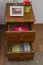 Table de chevet Chêne 55x42x47 (HxLxP) Pin massif, 2 tiroir(s) Abbildung