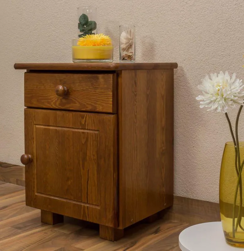 Table de chevet Chêne 54x43x33 (HxLxP) Pin massif Abbildung