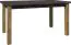 Table de salle à manger à rallonges Selun 14, couleur : chêne brun foncé / gris - 160 - 203 x 90 cm (L x P)