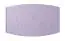Lit d'enfant / lit de jeune Milo 30, couleur : blanc / éléphant violet, partiellement massif - surface de couchage : 80 x 190 cm (L x l)