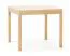 Table de salle à manger / Couleur : Hêtre / Aspect naturel / Carrée / Extensible jusqu'à 130 cm / Dimensions : 90 x 90 cm / Forme simple & légère / Pour les petites cuisines