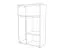 Commode Colmenar 01 | Chêne / Gris | 103 x 65 x 32 cm | 4 compartiments | Style moderne