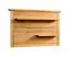 Étagère murale en chêne massif Floresta 22 | 2 tablettes | Naturel ciré/huilé/brossé | 84 x 128 x 24 cm | Pour salon, chambre ou salle à manger