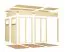Abri de jardin / Toit traînant / Anthracite / Surface au sol : 5,59 x 2,34 mètres / Plancher inclus / Pool house / Plaisir du soleil 02 / Construction par éléments / Toit plat / Grande fenêtre panoramique incluse